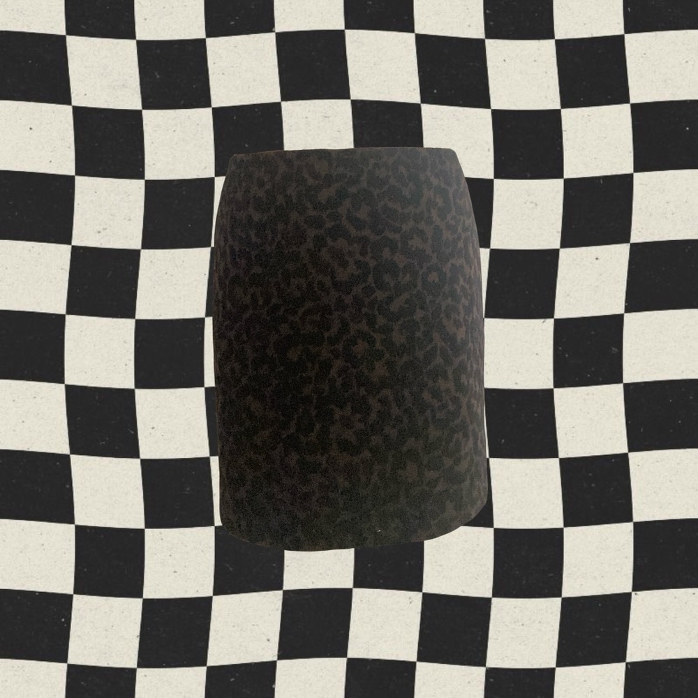 leopard/cheetah print pencil skirt